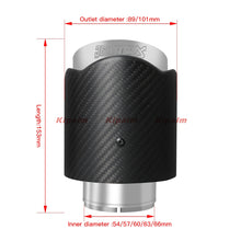 Load image into Gallery viewer, Car Universal Wavy Edge Sand Blasting Stainless Steel Matte Carbon Fiber Exhaut Tip for BENZ AUDI  TOYOTA HONDA