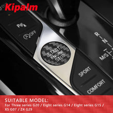 Load image into Gallery viewer, Carbon Fiber Engine Start Stop Button Stickers Trim Cover For BMW G20 G14 G15 X5 G07 Z4 G29