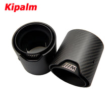 Load image into Gallery viewer, 1PC M Performance Carbon Fiber Exhaust Tip for BMW F87 M2 F80 M3 F82 F83 M4 Black Glossy Muffler Tip