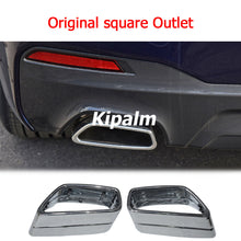 Load image into Gallery viewer, 1 Pair Stainless Steel Square Exhaust Muffler Tip Rear Pipes for BMW 5 Series G30 G38 Nozzle