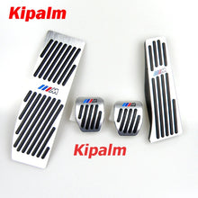 Load image into Gallery viewer, 4PCS Car Throttle Silver Pedal for BMW 1 3 Series E46 E90 E91 E92 E93 E87 E88 with M Logo