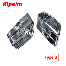 Load image into Gallery viewer, 1 Pair Stainless Steel Square Exhaust Muffler Tip Rear Pipes for BMW 5 Series G30 G38 Nozzle