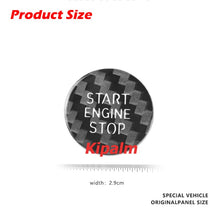 Load image into Gallery viewer, Carbon Fiber Engine Start Stop Button Stickers Trim Cover For BMW G20 G14 G15 X5 G07 Z4 G29