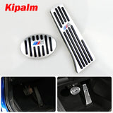 No Drill Gas Brake Pedal For BMW X1 F48  1 2 Series F52 F46 Auto Aluminum gas accelerator pedal and brake pedal with M Logo