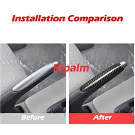 Car Accessories Dry Carbon Fiber Handbrake Protective Cover for Honda Civic 2012-2016