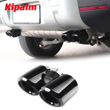 Load image into Gallery viewer, 1 Pair OEM Square round Outlet Satinless Steel Exhaust Pipe For Land Rover Defender 2020-2023