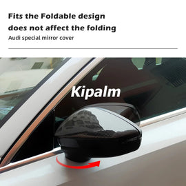 Dry Carbon Fiber Repalcement Side Rearview Mirror Cover for  Audi A3 S3 2021-2022 LHD Car Exterior