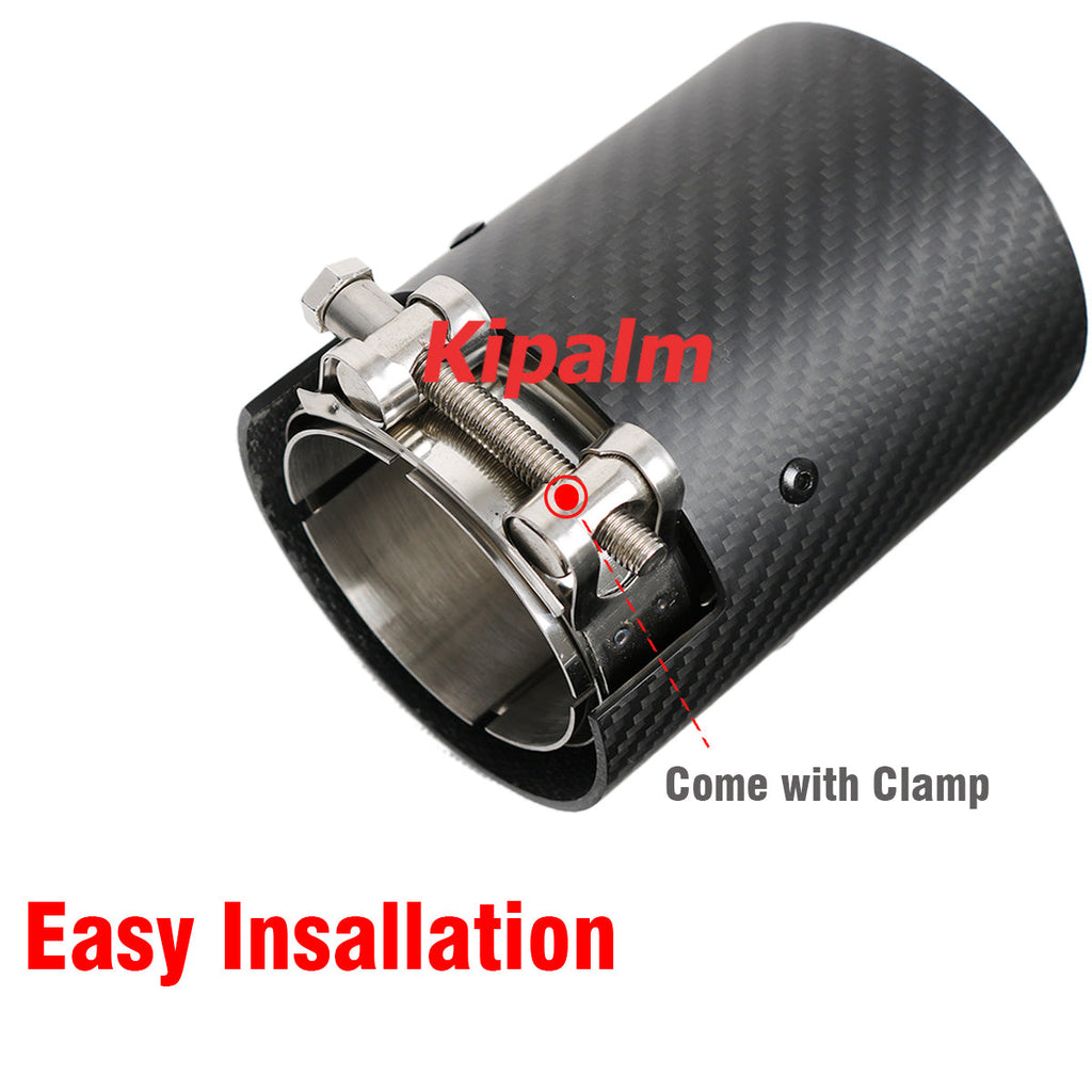 4PCS M Performance Matte Carbon Fiber Exhaust Tip Muffler for BMW Exhaust Pipe M2 F87 M3 F80 M4 F82 F83 M5 F10 M6 F12