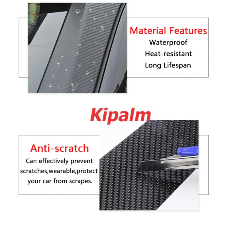 Car Modification Accessories Stickers Carbon Fiber Air Vent Outlet Frame for BMW New 5 Series 2018