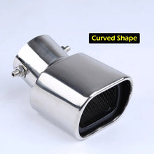 Load image into Gallery viewer, Universal Polished Stainless Steel Rectangular Exhaust Muffler Nozzle for Audi Benz VW BMW