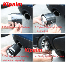 Load image into Gallery viewer, Carbon Fiber Mini Exhaust Tip Muffler Tips Fit for Mini Cooper R55 R56 R57 R58 R59 R60 R61 F54 F55 F56 F57 F60 Mini Muffler Tip