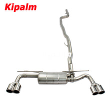 Load image into Gallery viewer, Dual M Performance BMW 5 Series G38 B48 2018 2019 2020 2.0T/3.0T with Valve Muffler Chrome Cat-back