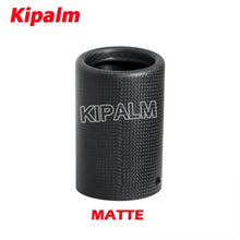 Load image into Gallery viewer, Car Universal Adjustable Carbon Fiber Cover Muffler Pipe Tip Carbon Fiber Case Exhaust Tip Housing with Circlip 57-63mm Ak Logo