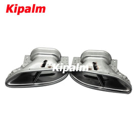 1 Pair Exhaust Muffler Pipe For Mercedes Benz S Class Maybach W222 2021-2022 Stainless Steel Rear Tail Tips