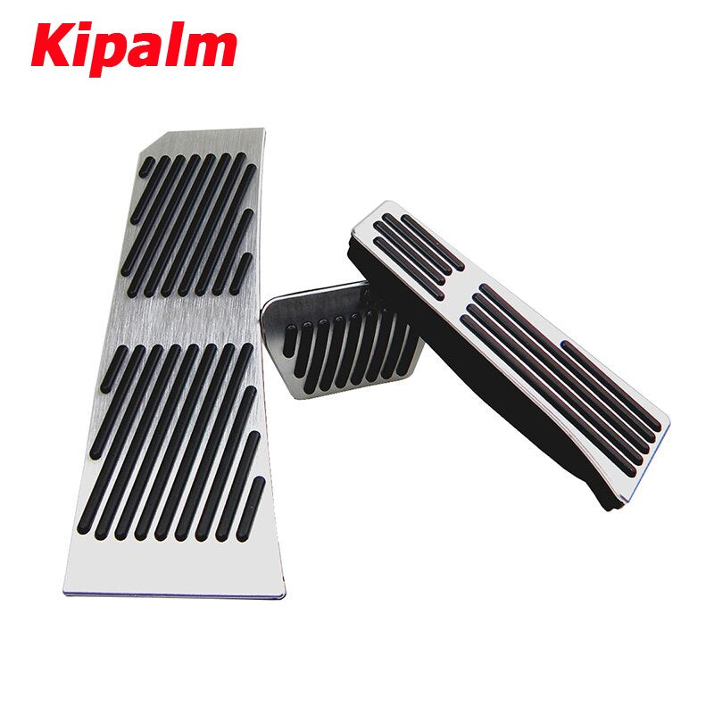 No Drill Gas Brake Footrest Pedal Plate Pad For BMW New 5 6 7 series GT Touring X3 X4 Z4 Aluminum alloy gas brake pedal LHD AT