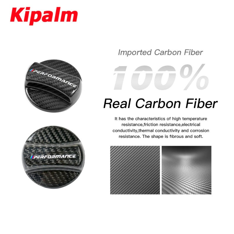 Carbon Fiber Car Gas Fuel Oil Tank Cover M Performane Protection Cap Sticker for BMW F30 F80 F82 F87 M2 M4 M5