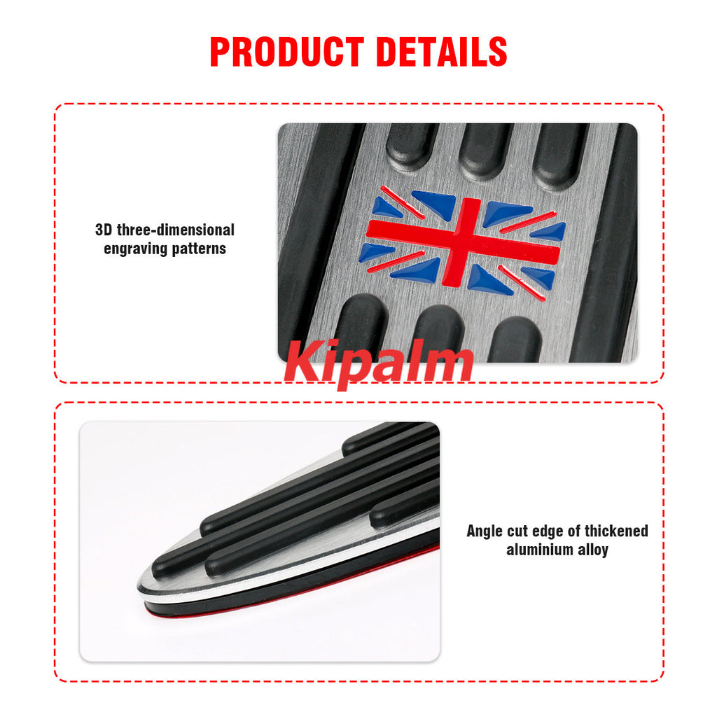 Aluminum Car Accelerator Gas Brake Pedal Protection Cover For MINI F R Series