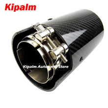 Load image into Gallery viewer, 1PC Carbon Fiber 150mm Length Exhaust Tips M Performance Muffler Pipe M2 M3 M4 M5 M6