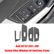 Load image into Gallery viewer, Car Carbon Fiber Interior Stickers for Audi A3 S3 2021-2022 LHD Decoration Frame Cover