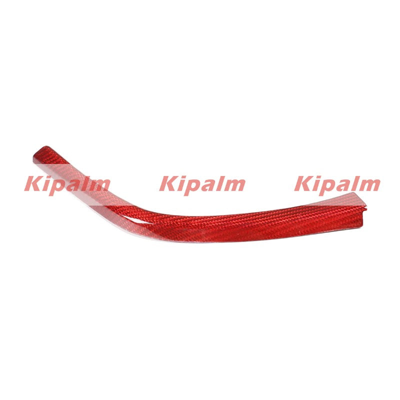 For BMW 2014-2018 LHD M3 M4 F80 F82 F83 Real Carbon Fiber Car Gear Shift Panel Side L  Strips Trim