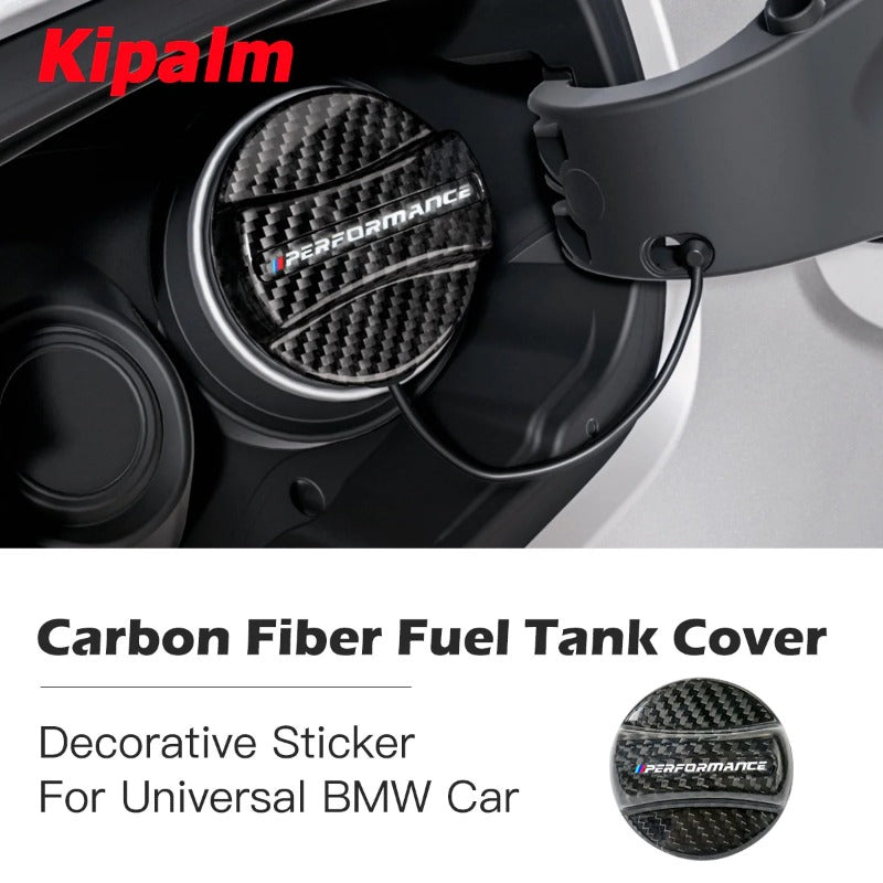 Carbon Fiber Car Gas Fuel Oil Tank Cover M Performane Protection Cap Sticker for BMW F30 F80 F82 F87 M2 M4 M5