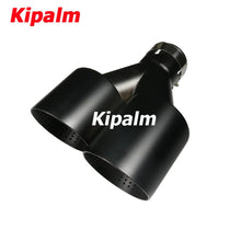 Load image into Gallery viewer, Black Stainless Steel Exhaust Tail Tips for VW Golf R MK7 Golf 6 Exhaust Muffler Pipes with Akrapovic Logo