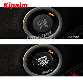 1 piece Carbon Fiber Car Engine Start Stop Button Sticker Cover Trim For Dodge Challenger SRT Accessories 2015-2020