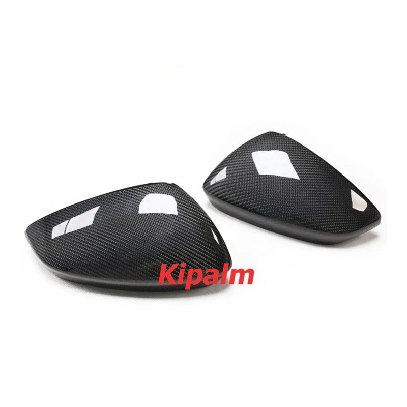 Dry Carbon Fiber Repalcement Side Rearview Mirror Cover for  Audi A3 S3 2021-2022 LHD Car Exterior