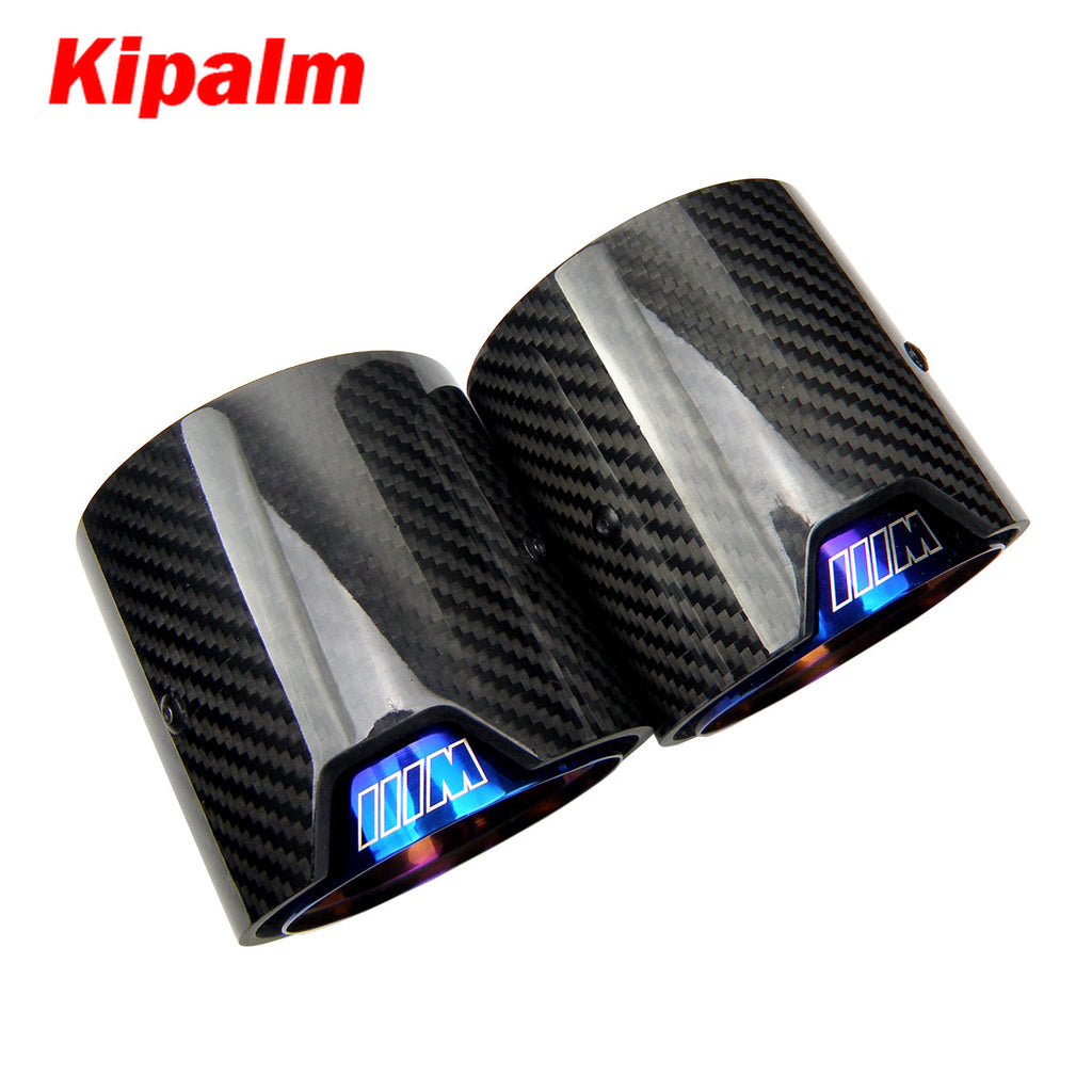 1PCS New Model M Performance Carbon Fiber Exhaust Tip for BMW F87 M2 F80 M3 F82 F83 M4 Black Glossy Exhaust Tip