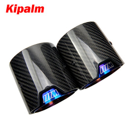 1PCS New Model M Performance Carbon Fiber Exhaust Tip for BMW F87 M2 F80 M3 F82 F83 M4 Bue Glossy Exhaust Tip