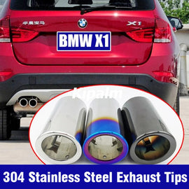 For BMW X1 F48 2016-2021 304 Stainless Steel Car Exhaust Pipe Outlet Decoration Silencer