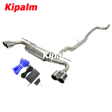 Load image into Gallery viewer, Dual M Performance BMW 5 Series G38 B48 2018 2019 2020 2.0T/3.0T with Valve Muffler Chrome Cat-back