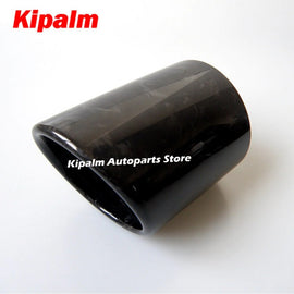 Akrapovic Type Car Universal Exhaust Pipe Forged Carbon Fiber Cover Exhaust Muffler Pipe Tip case Exhaust Tip housing