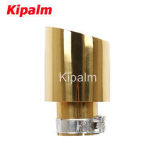 Load image into Gallery viewer, Customized Logo Double Wall Car Tail Pipe Stainless Steel Golden Exhaust Tip