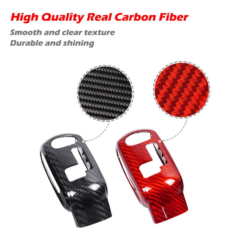 1 PC Real Carbon Fiber Gear Shift Knob Cover Decorative Trim for MINI F54 F55 F56 F57 F60 2020-2023