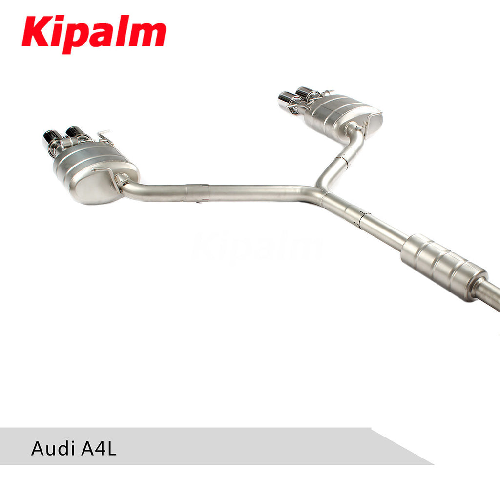 304 Stainless Steel Full Exhaust System Cat-back Fit for Audi A4L B8 2.0T 2009-2015