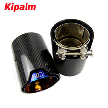 Load image into Gallery viewer, 2PCS Real Carbon Fiber Exhaust Pipe Muffler Tip For BMW M Performance M2 F87 M3 F80 M4 F82 F83 M5 F10