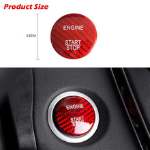 Load image into Gallery viewer, Real Carbon Fiber Engine Start Button Cover Stickers Decor for Mercedes Benz Class C W205 GLA GLC B200 Styling