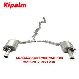 Mercedes-benz Muffler E200 E260 E300 W213 2017-2021 2.0T with Valve Exhaust Catback