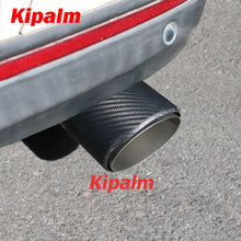 Load image into Gallery viewer, 1pcs New Style Matte Carbon Fiber Exhaust Pipe Car Universal Muffler Tail Tips Modify