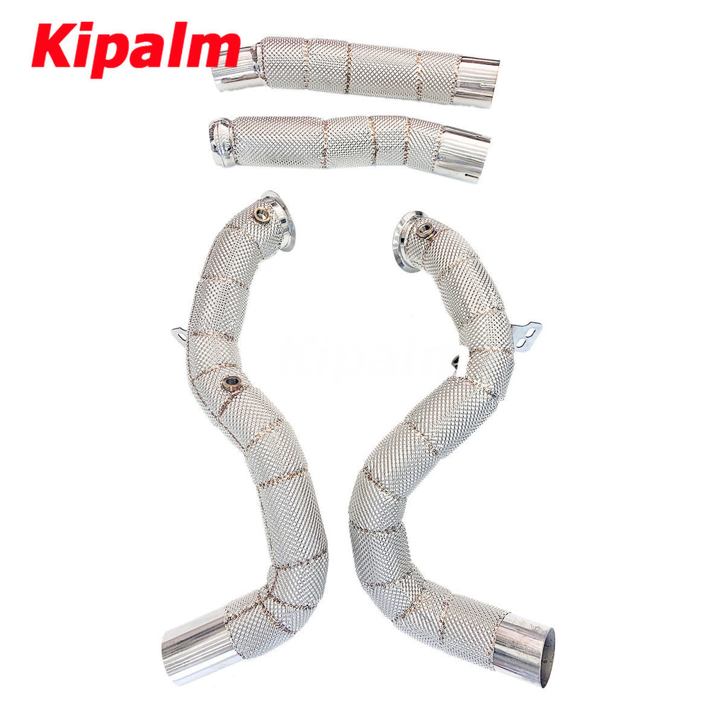 1PC 304 Stainless Steel Downpipe for Mercedes-benz AMG-GT 4.0T C190 2016-2019