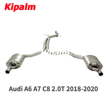 Load image into Gallery viewer, 304 Stainless Steel Full Exhaust System Cat-back Fit for Audi A6 A7 C8 2.0T 3.0T 2018-2020