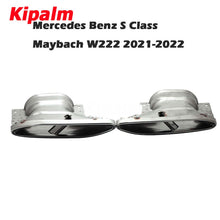 Load image into Gallery viewer, 1 Pair Exhaust Muffler Pipe For Mercedes Benz S Class Maybach W222 2021-2022 Stainless Steel Rear Tail Tips