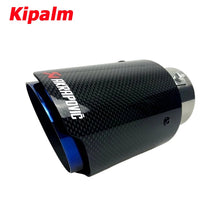 Load image into Gallery viewer, Inlet Adjustable Akrapovic Tips Exhaust Pipe Straight Edge Carbon Fiber Muffler Tip