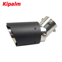 Load image into Gallery viewer, No Logo Angle Adjustable Pipe Matte Carbon Fibre Exhaust Tip Muffler Tip for Toyota HONDA