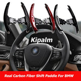 1SET Real Carbon Fiber Steering Wheel Shifter Paddle Extensions for BMW F Series X1 X2 X4 X5 X6 M2 competition 2018-2020