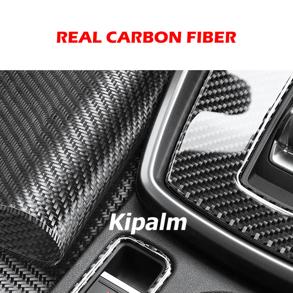 Car Carbon Fiber Interior Stickers for Audi A3 S3 2021-2022 LHD Decoration Frame Cover