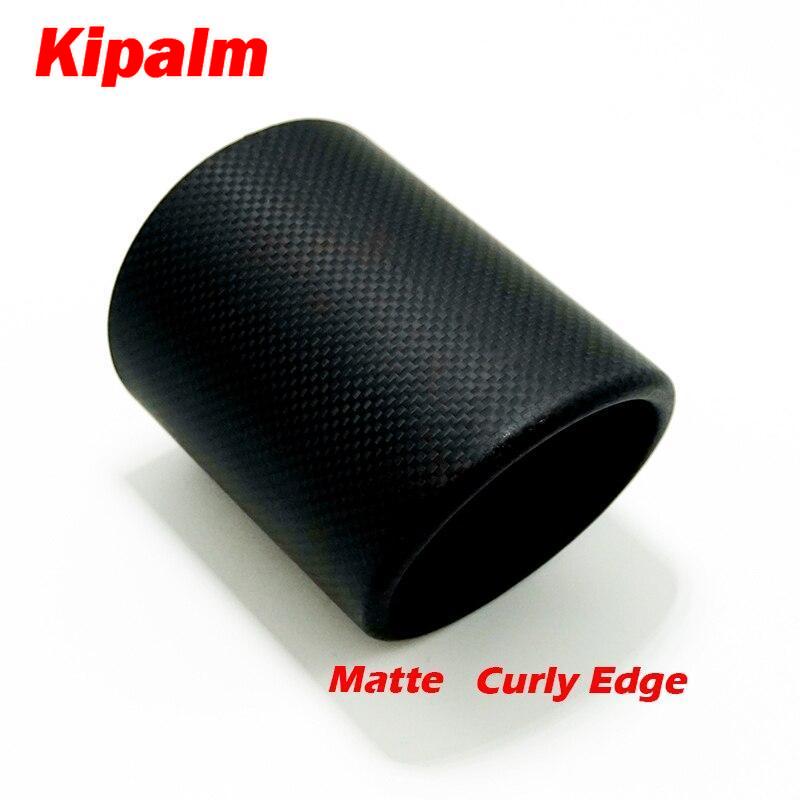 1PC Carbon Fiber Cover Exhaust Muffler Pipe Tip Case AK Exhaust Tip Housing Without Akrapovic Logo