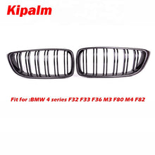 Load image into Gallery viewer, Carbon Fiber Front Grill for BMW 4 Series F32 F33 F36 M3 F80 M4 F82 with Dual Slat Line