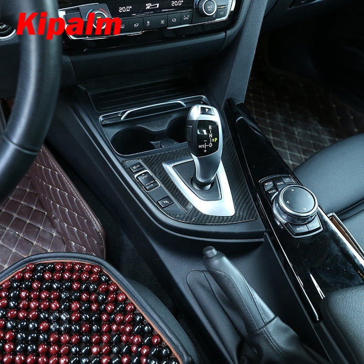 Hard Carbon Fiber Gear Shift Panel Cover Trim Frame for BMW 3 Series F30 GT F34 2013-2018